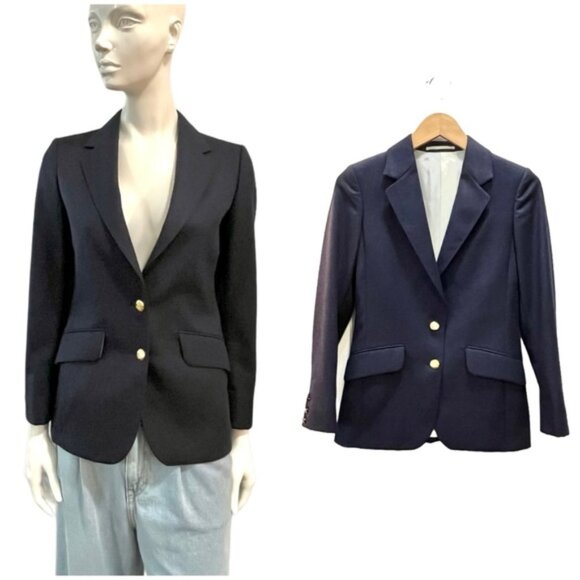 Vintage quascutum ondon avy lue ool lazer - Picture 2 of 15